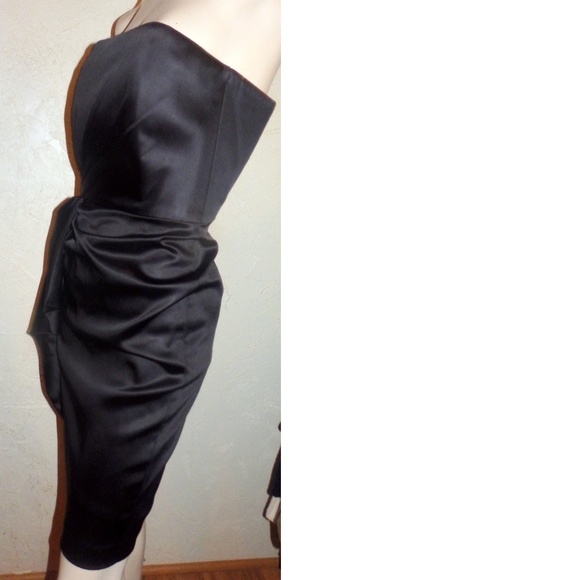 White House Black Market Black Strapless Dress - Picture 5 of 6